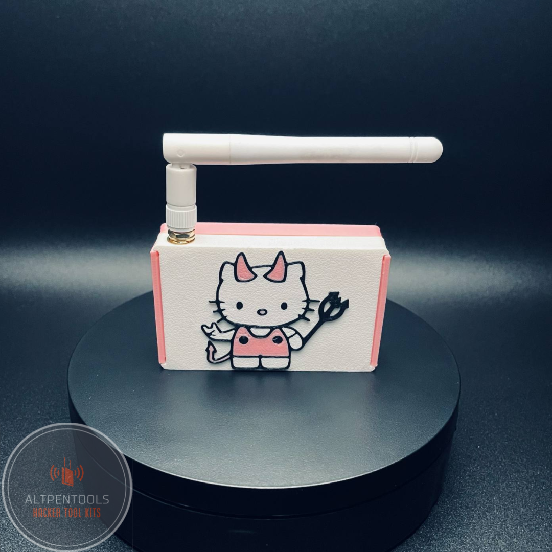Pwnagotchi Portable with Antenna Mod (Hello Kitty Themed)