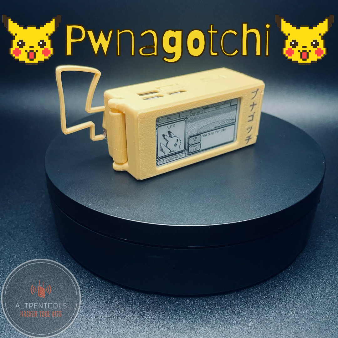 Pwnagotchi Portable with Antenna Mod (Pikachu Themed)
