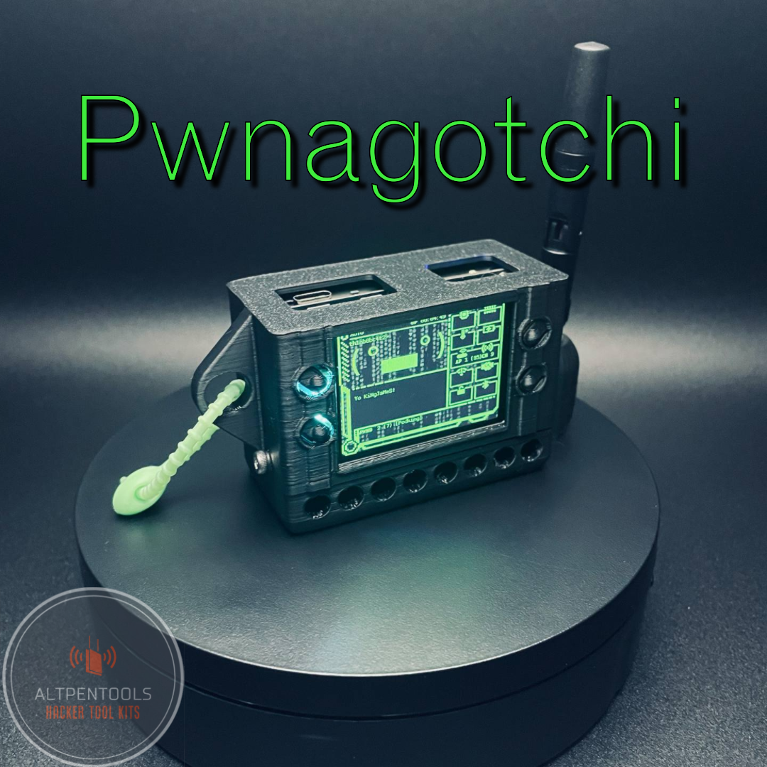 Pwnagotchi Portable with Antenna Mod (Cyber Themed)