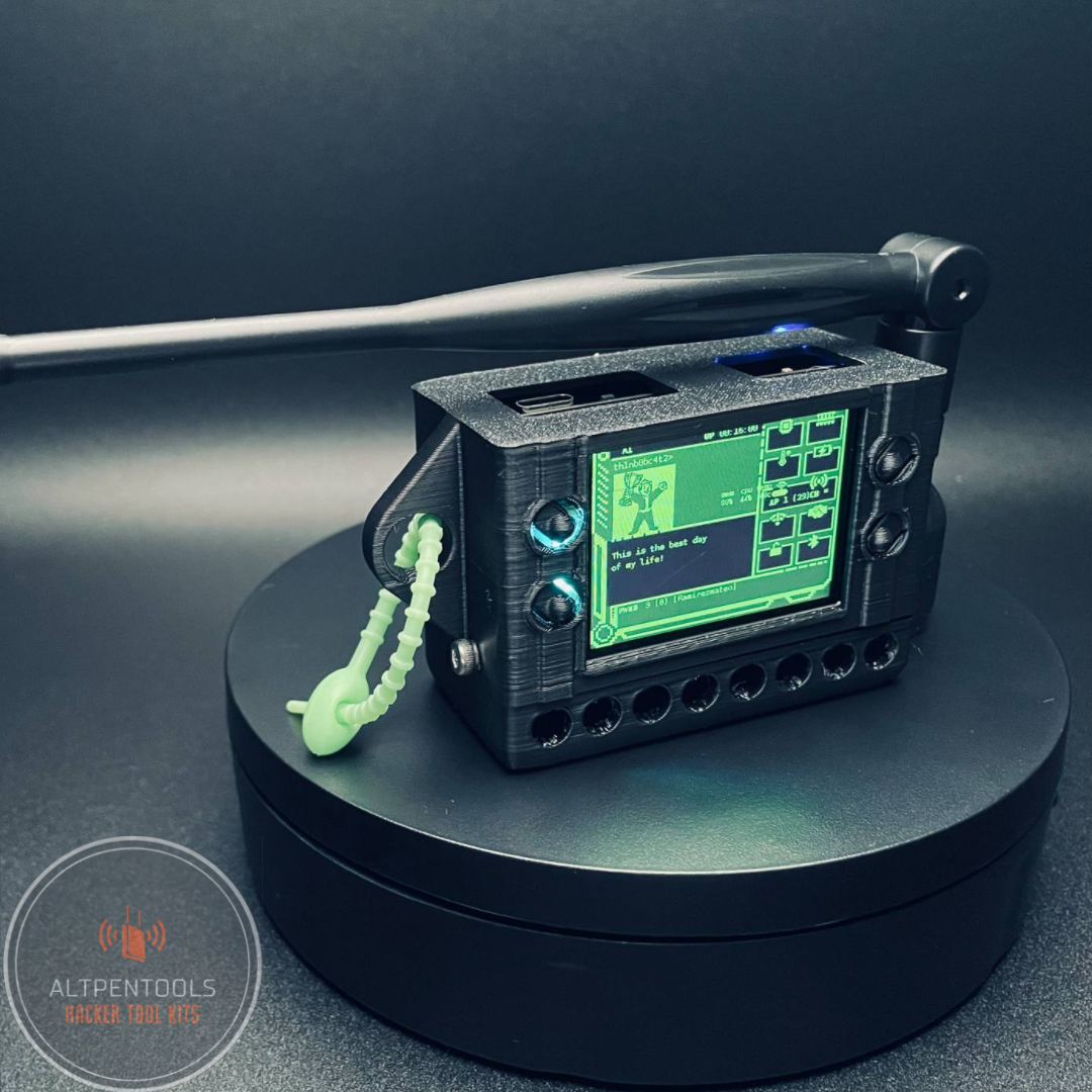 Pwnagotchi Portable with Antenna Mod (Vault Boy Themed)