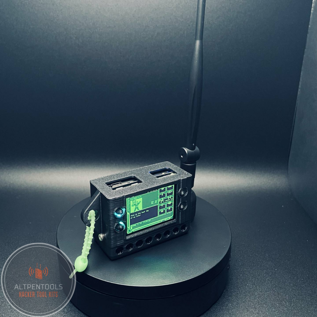 Pwnagotchi Portable with Antenna Mod (Vault Boy Themed)