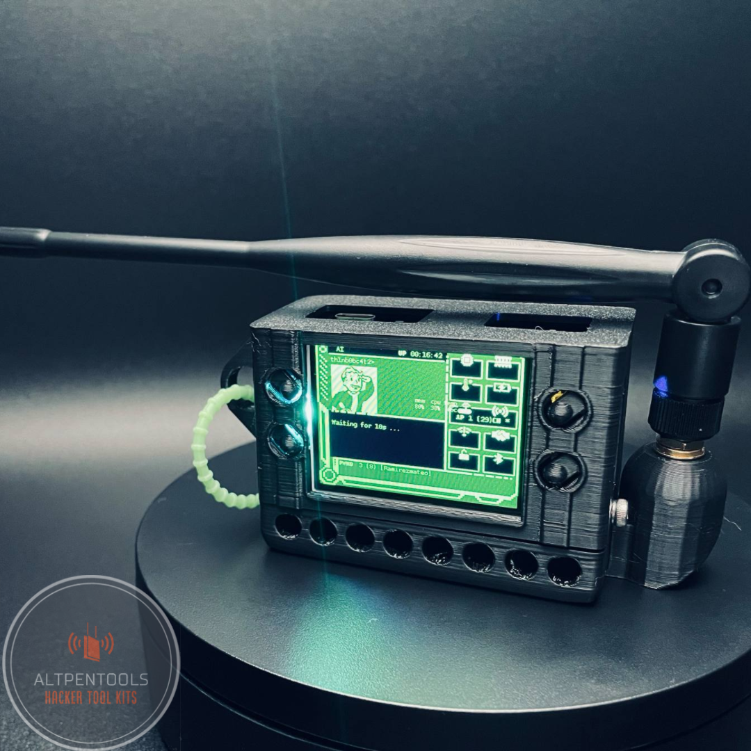 Pwnagotchi Portable with Antenna Mod (Vault Boy Themed)