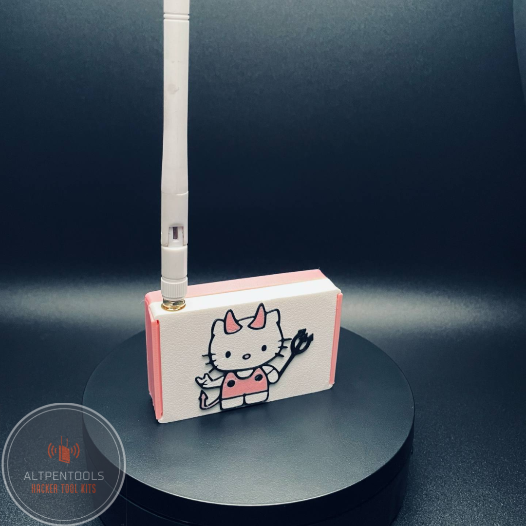 Pwnagotchi Portable with Antenna Mod (Hello Kitty Themed)