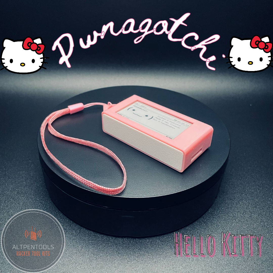 Pwnagotchi Portable with Antenna Mod (Hello Kitty Themed)